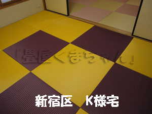 琉球畳　東レ・敷楽　イエロー＆ワイン