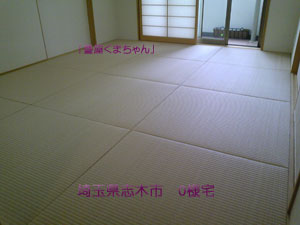 カラー畳表の施工事例（縁なし畳編）