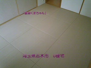 カラー畳表の施工事例（縁なし畳編）