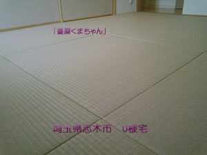 カラー畳表の施工事例（縁なし畳編）